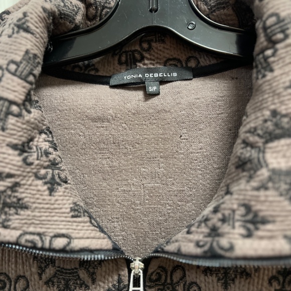 Jacket/coat by Tonia Debellis in a thick knit fabric, lightly worn - Picture 5 of 5